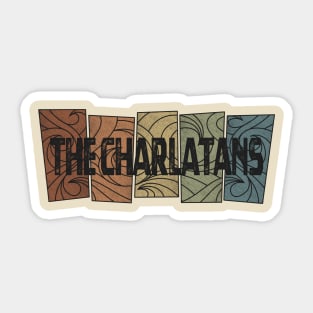 The Charlatans - Retro Pattern Sticker